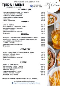 Pročitajte više o članku TJEDNI MENI 03.02.2025-07.02.2025