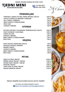 Pročitajte više o članku TJEDNI MENI 28.04.2025-02.05.2025