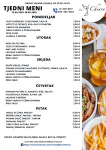 Pročitajte više o članku TJEDNI MENI 12.05.2025 -16.05.2025