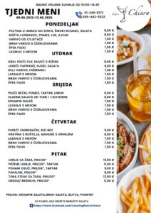 Pročitajte više o članku TJEDNI MENI 09.06.2025-13.06.2025