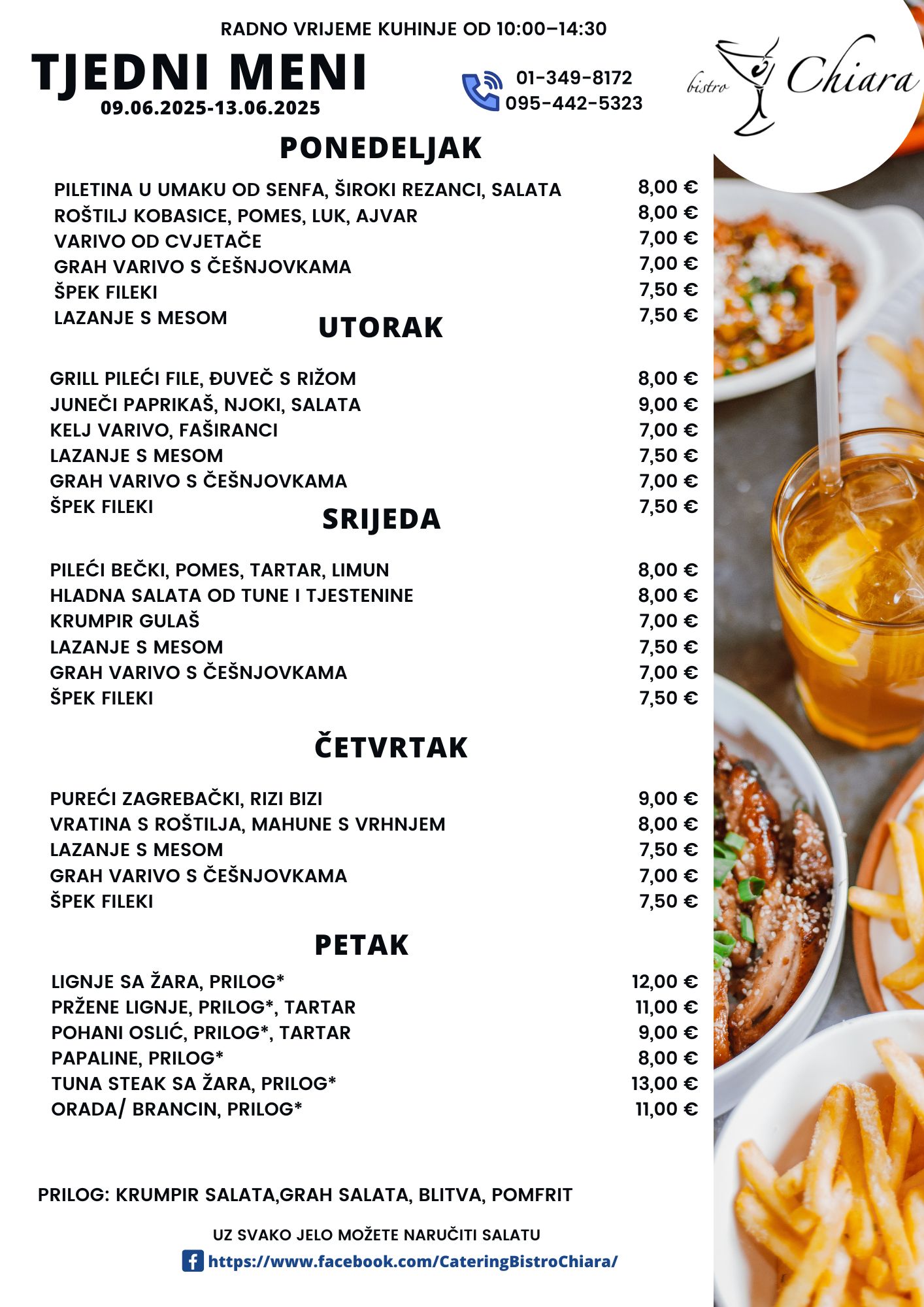 Pročitajte više o članku TJEDNI MENI 09.06.2025-13.06.2025