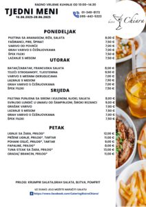 Pročitajte više o članku TJEDNI MENI