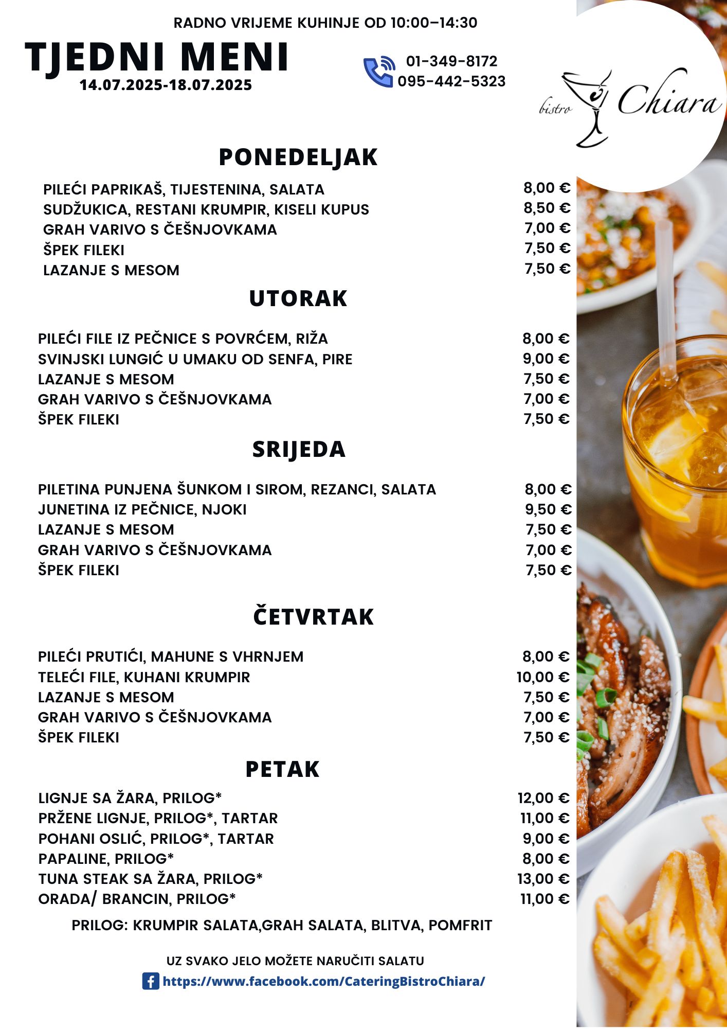 Pročitajte više o članku TJEDNI MENI 14.07.2025-18.07.2025