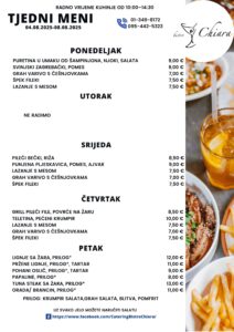 Pročitajte više o članku TJEDNI MENI 04.08.2025-08.08.2025