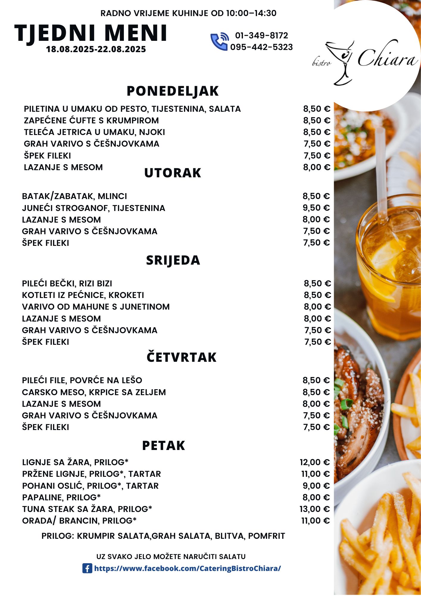 Pročitajte više o članku TJEDNI MENI 17.08.2025-22.08.2025