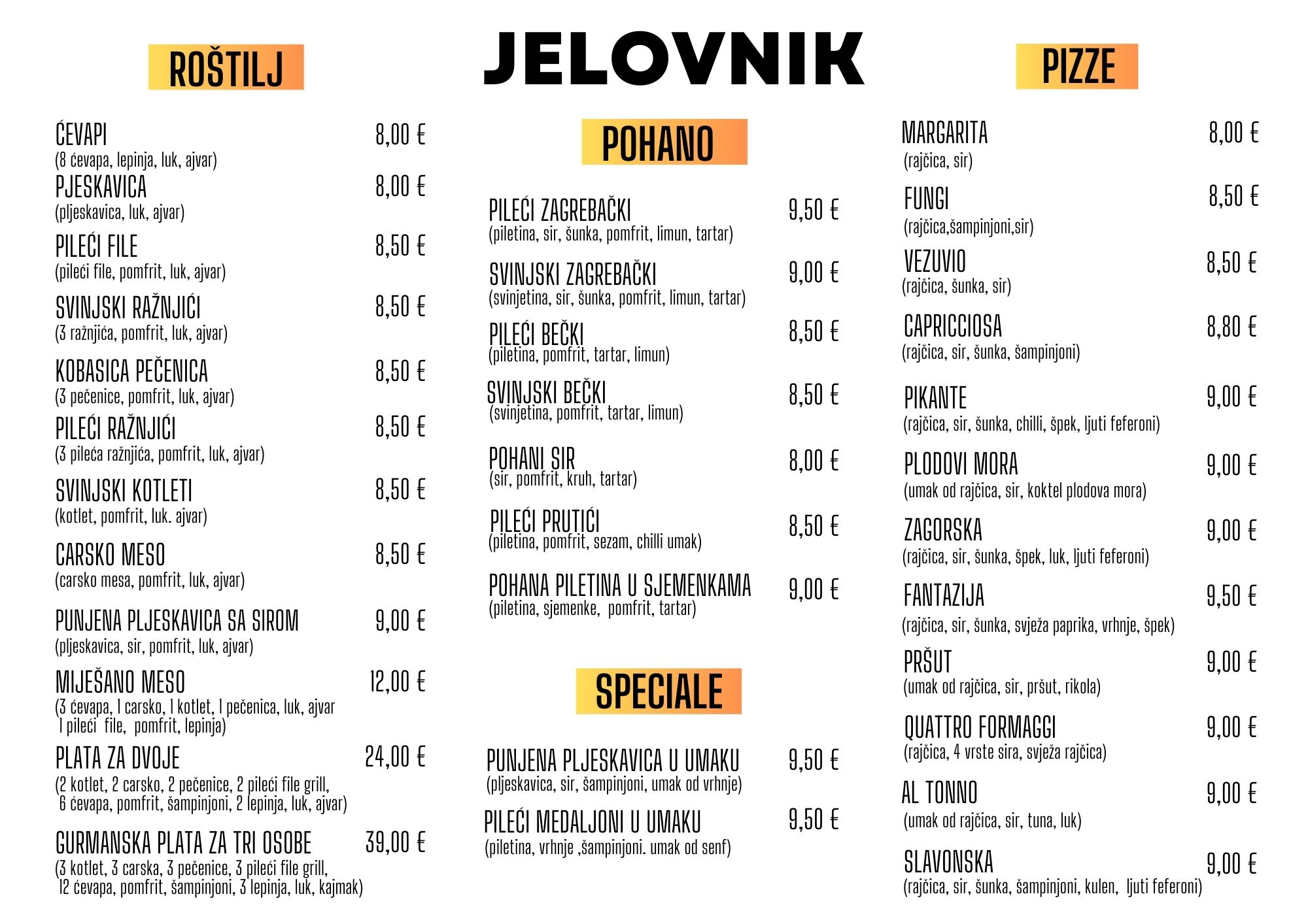 Pročitajte više o članku JELOVNIK