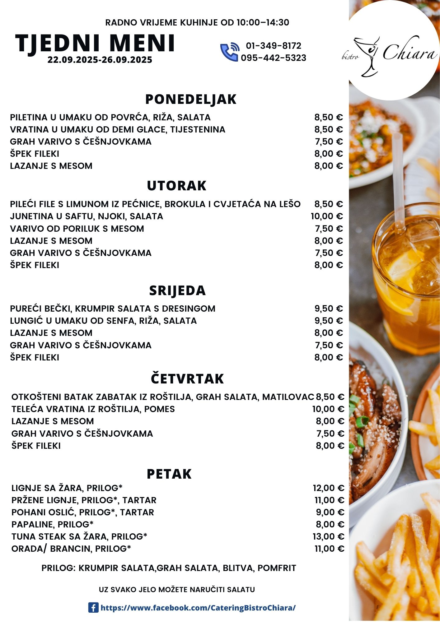Pročitajte više o članku TJEDNI MENI 22.09.2025 – 26.09.2025