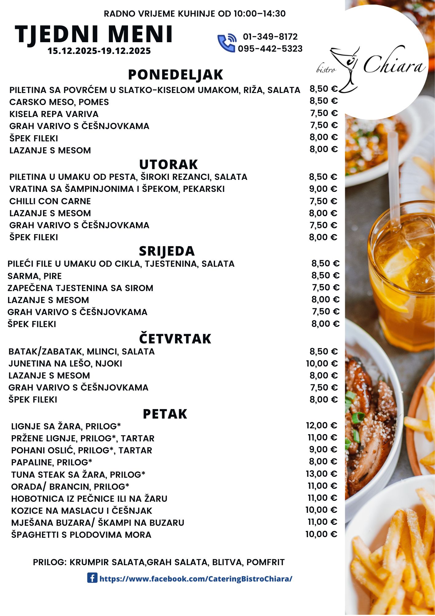 Pročitajte više o članku TJEDNI MENI 15.12.2025-19.12.2025