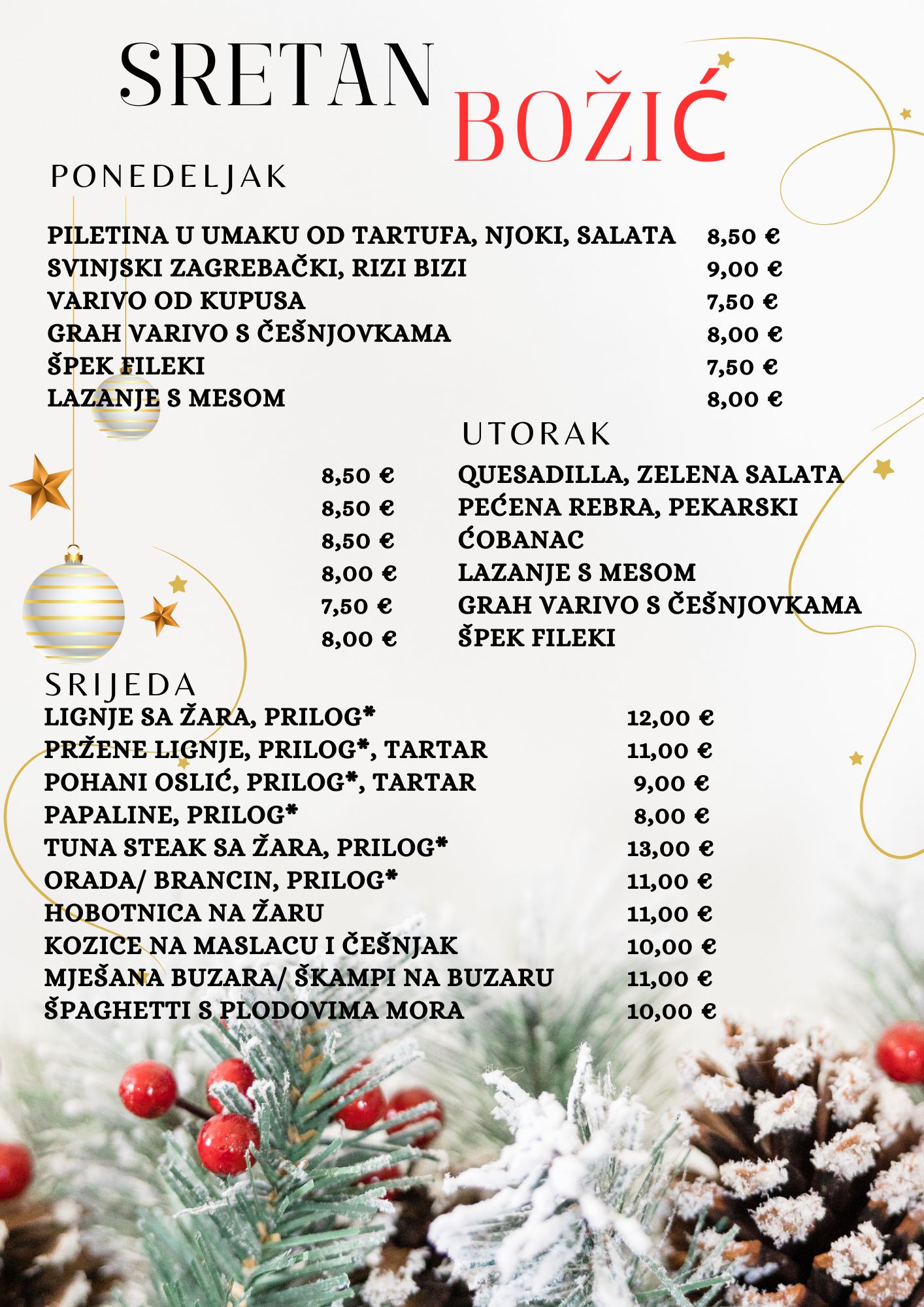 Pročitajte više o članku TJEDNI MENI 22.12.2025-24.12.2025