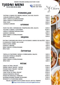 Pročitajte više o članku TJEDNI MENI 02.02.2026-06.02.2026