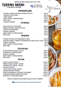 Pročitajte više o članku TJEDNI MENI 17.08.2026-21.08.2026